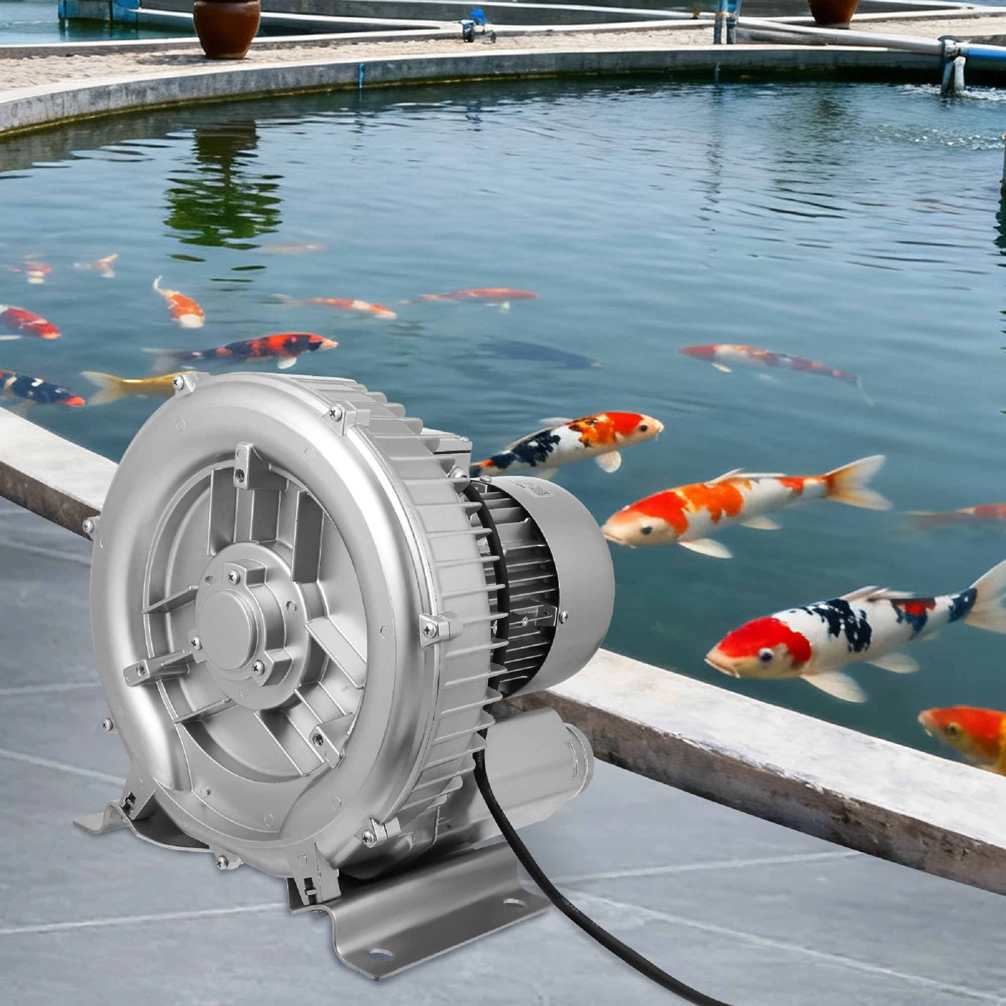 1800W Blower for Aquarium Hydroponics Pond, Electric Air Pump, 2.41HP