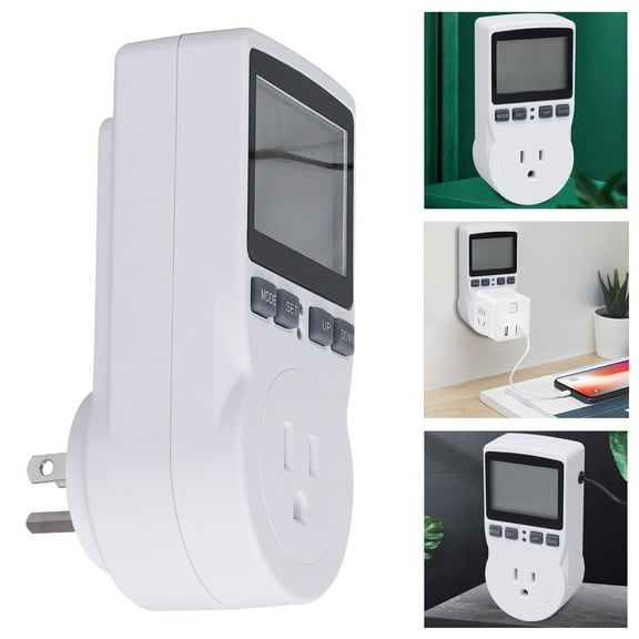 1800W Temperature Setting/ Detecting Timing Controller Outlet Plug W/ LED Screen