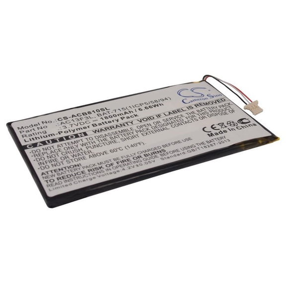 1800mAh Acer KT.0010G.002D BAT-715(1ICP5/58/94) Battery for Acer Iconia B1-A71-83174G00nk Tab B1 B1-A71 Iconia B1-A71