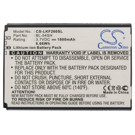 1800mAh EAC62018209 EAC62018301 BL-54SG BL-54SH Battery for LG F260L Optimus F7 D800 H779 LG-D410 P698 F320L H778 H7789 F260S L