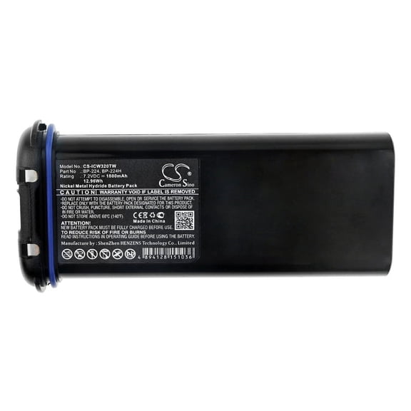1800mAh Icom BP-224H BP-224 Battery for IC-M21 IC-IC-M2A IC-M32 IC-IC-M31
