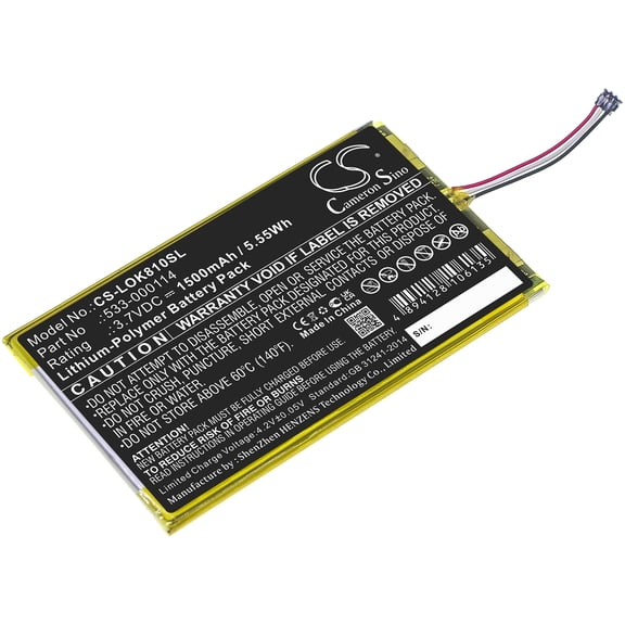 1800mAh Logitech 533-000114 Battery for IIIuminated Keyboard K810 K810