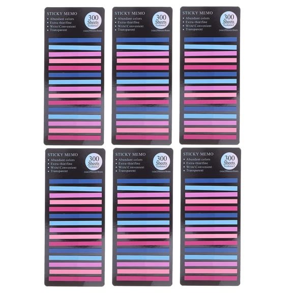 DEEPCRAFF 1800Pcs Long p Index Tabs Multi Color for Office Book Annotation and Notebooks