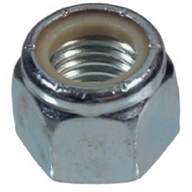 180156 0.44-14 Coarse Thread Zinc Plated Steel Nylon Insert Lock Nut