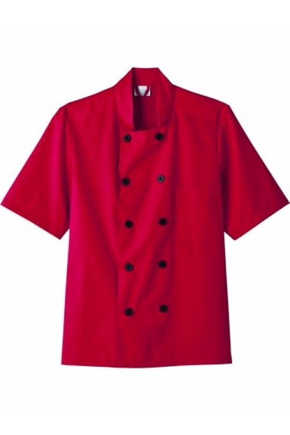 18025 Adult's SS Chef Jacket Red 4X-Large