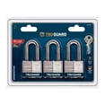 thumbnail image 1 of 1803TRILFTG Keyed-Alike Padlocks, Long-Shackle, Laminated, 1.5-In., 3-Pk. - Quantity 1, 1 of 1