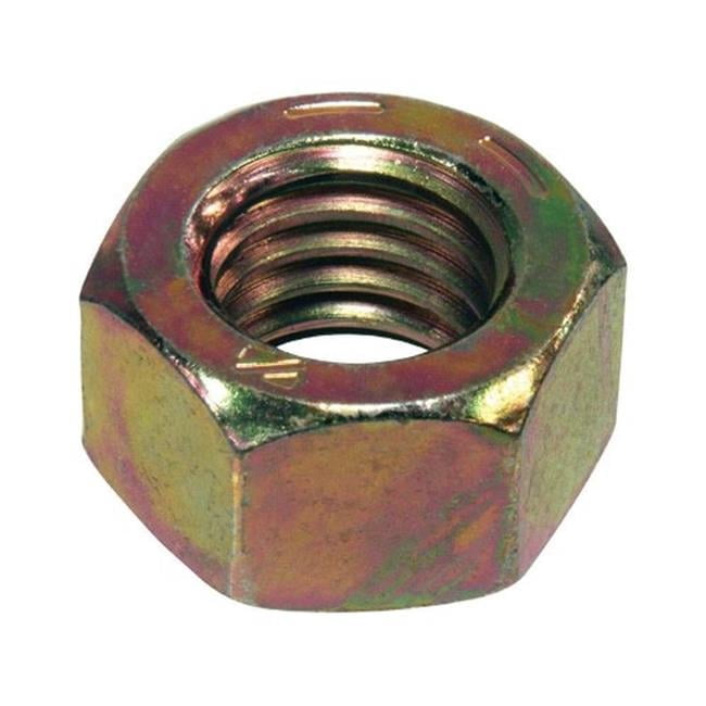 180421 0.875 in. Zinc Dichromate Hex Nuts  Box of 10