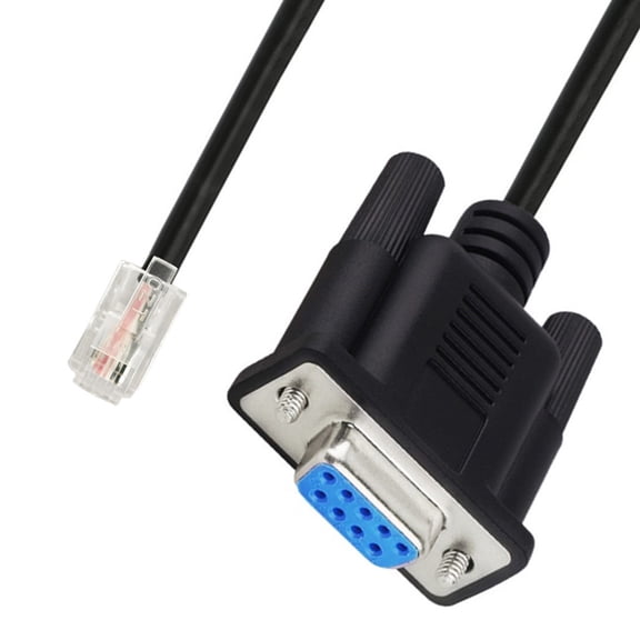 180CM RS232 DB9pin to RJ9 4P4C Ethernet Console Cable for Routers and Switches Connection