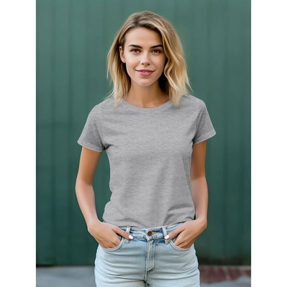 TW24 180G 100%cotton Solid Color Women's T-shirt For Summer Outdoor, Casual Female Clothing, Gift For Women
