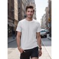 thumbnail image 1 of 180G 100%cotton Solid Color Men's T-shirt For Summer Outdoor, Casual Male Clothing, Gift For Men, 1 of 7