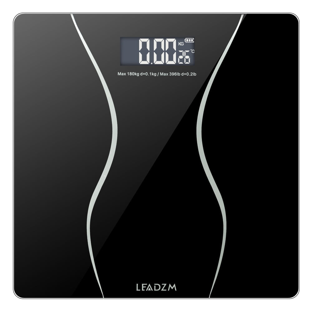 180Kg Slim Waist Pattern Personal Scale, Black