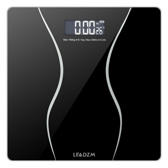 180Kg Slim Waist Pattern Personal Scale, Black