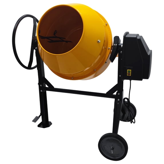 180L Cement Mixer Concrete Mortar Machine Electric Mobile Concrete Mixer