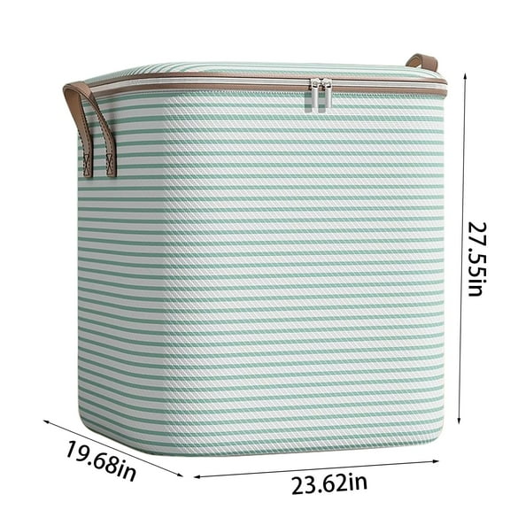 180L Houndstooth Pattern Foldable Comforter Storage Bag, Extra-Large Blanket Organizer with Sturdy Handles & 2-Way Zippers, Closet & Under-Bed Solution for Bedding, Sweaters, Holiday , Storage Box*1