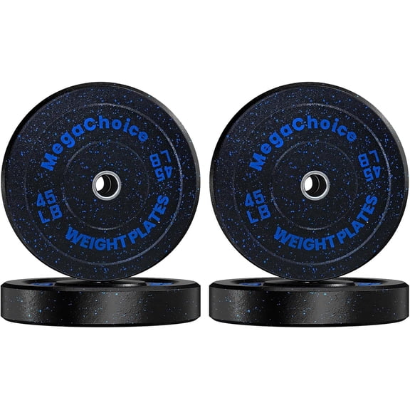180LB Bumper Plates - 2-Inch Rubber Weight Plates for Precision Strength Training, Multiple Options Weights for Barbell, Gym Barbell Weight Set for Home & Commercial Use, 45LB*4