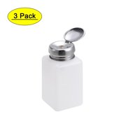 180ML Alcohol Liquid Press Pumping Dispenser Nail Polish Empty Bottle 3 Pack