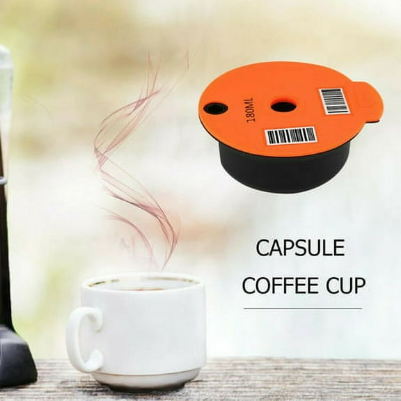 180ML Reusable Coffee Capsule Filter Pod Cup Refillable For Bosch-s Tassimo Tas