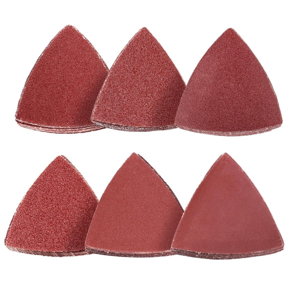 180PCS Oscillating Tool Sanding Pad, Detail Sander Sandpaper, 40 60 80 120 180 240 Assorted Grit, Hook and Loop Triangle Sanding Sheets, 3-1/8 (80mm)