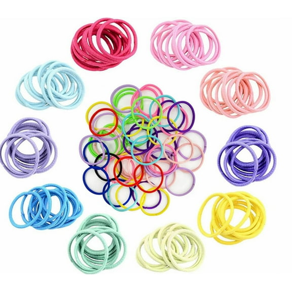 180PCS Small Hair Ties,No Crease gril Hair Ties,Elastic Hair Ponytail Holder Hair Accessories for gril Girls, Infants Toddlers Kids