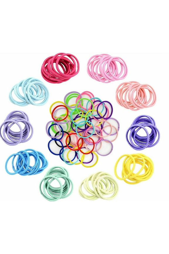 180PCS Small Hair Ties,No Crease gril Hair Ties,Elastic Hair Ponytail Holder Hair Accessories for gril Girls, Infants Toddlers Kids