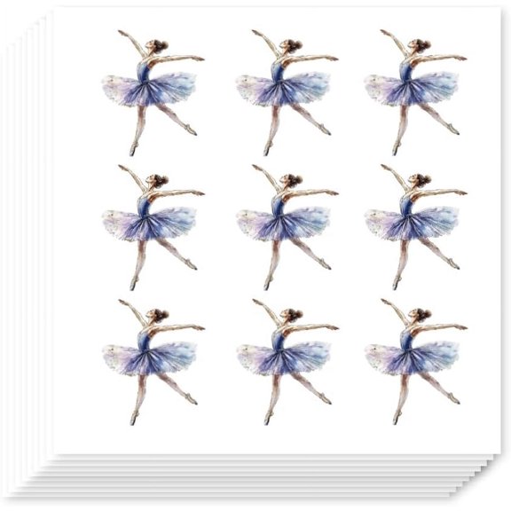 180Pcs Ballet Dancer Self-Adhesive Stickers Featuring Elegant Dance Poses Perfect for Scrapbooking Journals Card Making Gifts and Home Decor Colorful DIY