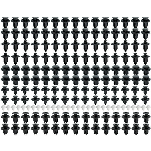 180Pcs Bumper Fender Panel Trim Clips Fastener Push Rivet For Honda Accord Civic