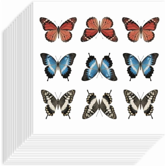 180Pcs Butterfly Stickers 1Inch Self-Adhesive Paper Decorative Stickers Waterproof Monarch Butterfly Planner Decals for DIY Making