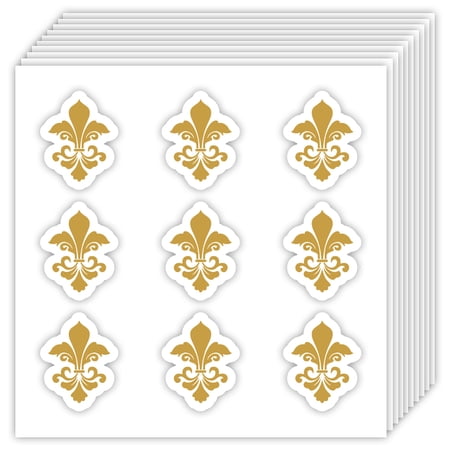 180Pcs Golden Lily Stickers 1 Inch May Lily Self-Adhesive Scrapbooking Labels Lilys Vintage Aesthetic Stickers Self-Adhesive Paper Decorative Sticker