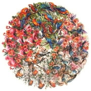 180PCS Watercolor Bird Flower Stickers for Scrapbooking   Clear Nature Wildlife Sticker with Hummingbirds,Flamingos,Robins,Parrots   Aesthetic Vintage Botanical Decals for Journals,Art Crafts,Planner