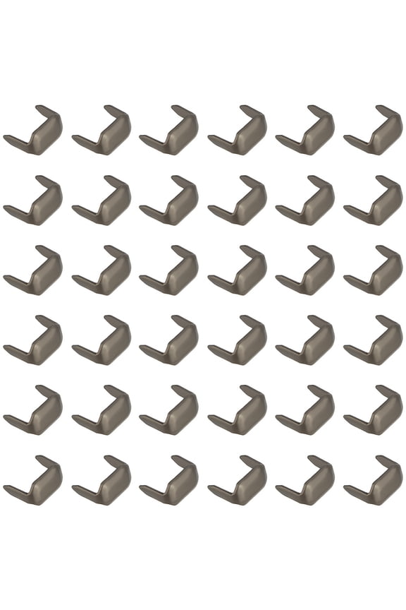 180Pcs Rectangle Brass Belt Loop Fastener for Belt Bag Replacement Accessories Gunmetal 5x8x7mm