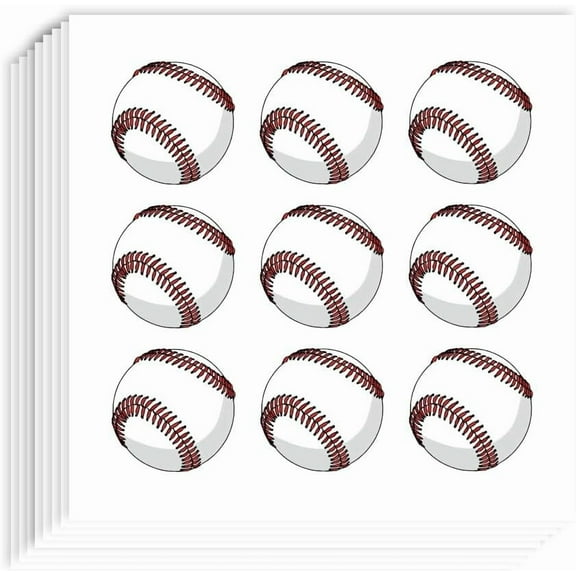 180Pcs Self-Adhesive Baseball Planner Stickers 0.94x0.9 Inch Sport Scrapbook Paper Stickers Baseball Stickers Decals for Scrapbooking Planner Calendar DIY Crafts Party Decor Gift Bag Seal for DIY