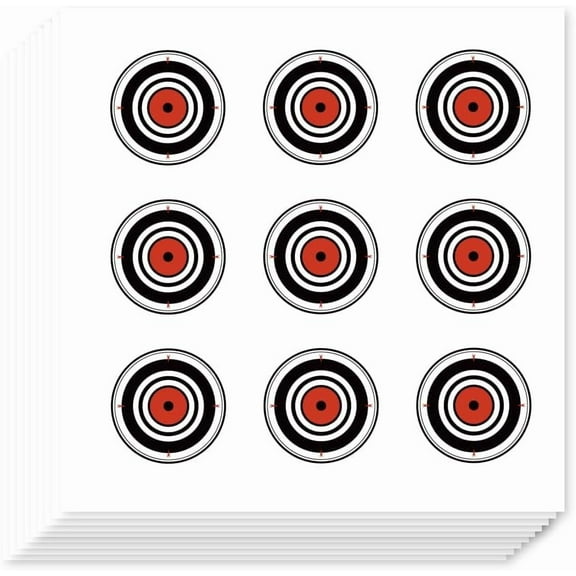 180Pcs Target Sniper Scope Bullseye Stickers 1 Inch Bull's Eye Self-Adhesive Planner Stickers for Planner Calendar Scrapbooking Craft Calendars Journals Album Mixed Color