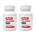 thumbnail image 1 of 2 Pack - Rugby Zinc Sulfate 220 mg Tablets - Made with Zinc Sulfate Heptahydrate - Dietary Supplement - 100 Tablets, 1 of 2