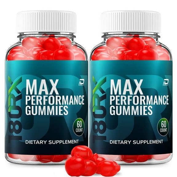 180RX Gummies for Men  180 RX Male Performance Gummies, Energy, Optimal Balance, 2 Pack, 120 Gummies