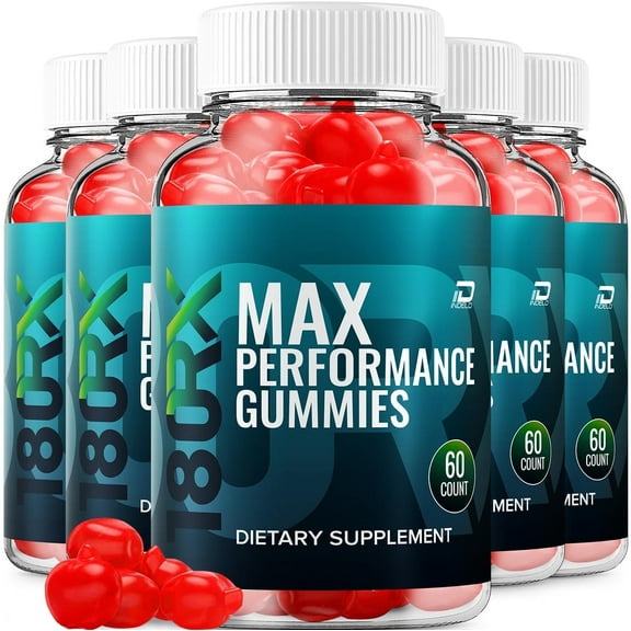 180RX Gummies for Men 180 RX Male Performance Gummies, Energy, Optimal Balance, 5 Pack, 300 Gummies