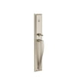 thumbnail image 1 of BALDWIN Torrey Pines Satin Nickel Low Profile Single Cylinder Entry Door Handleset w/ Torrey Door Handle feat SmartKey Security, 1 of 4