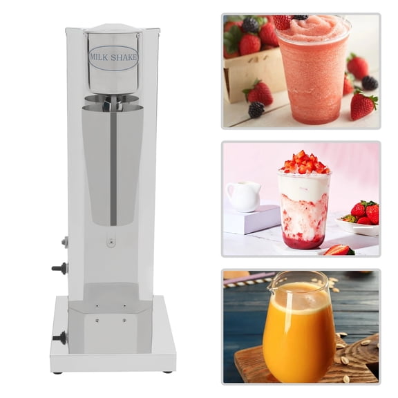 180W 110V Commercial Milkshake Machine, Single-head Drink Milk Mixer with 650ml Mixing Cup, 18000RPM