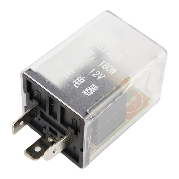 180W 12V 3Pin Flasher Relay Car Auto Turn Signal Light Indicator Electronic Plastic & Metal Longlife Durable Anti-Wear New Fangkenuo