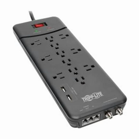 180W 8 ft. 12-Outlet Surge Protector 4320 Joules Power Strip