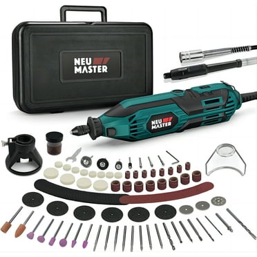 180W Rotary Tool Kit, NEU MASTER Corded Power Rotary Tools with 166 Accessories and 6 Variable Speed, 10000-35000RPM Electric Drill Set for Handmade Crafting Projects and DIY Creations