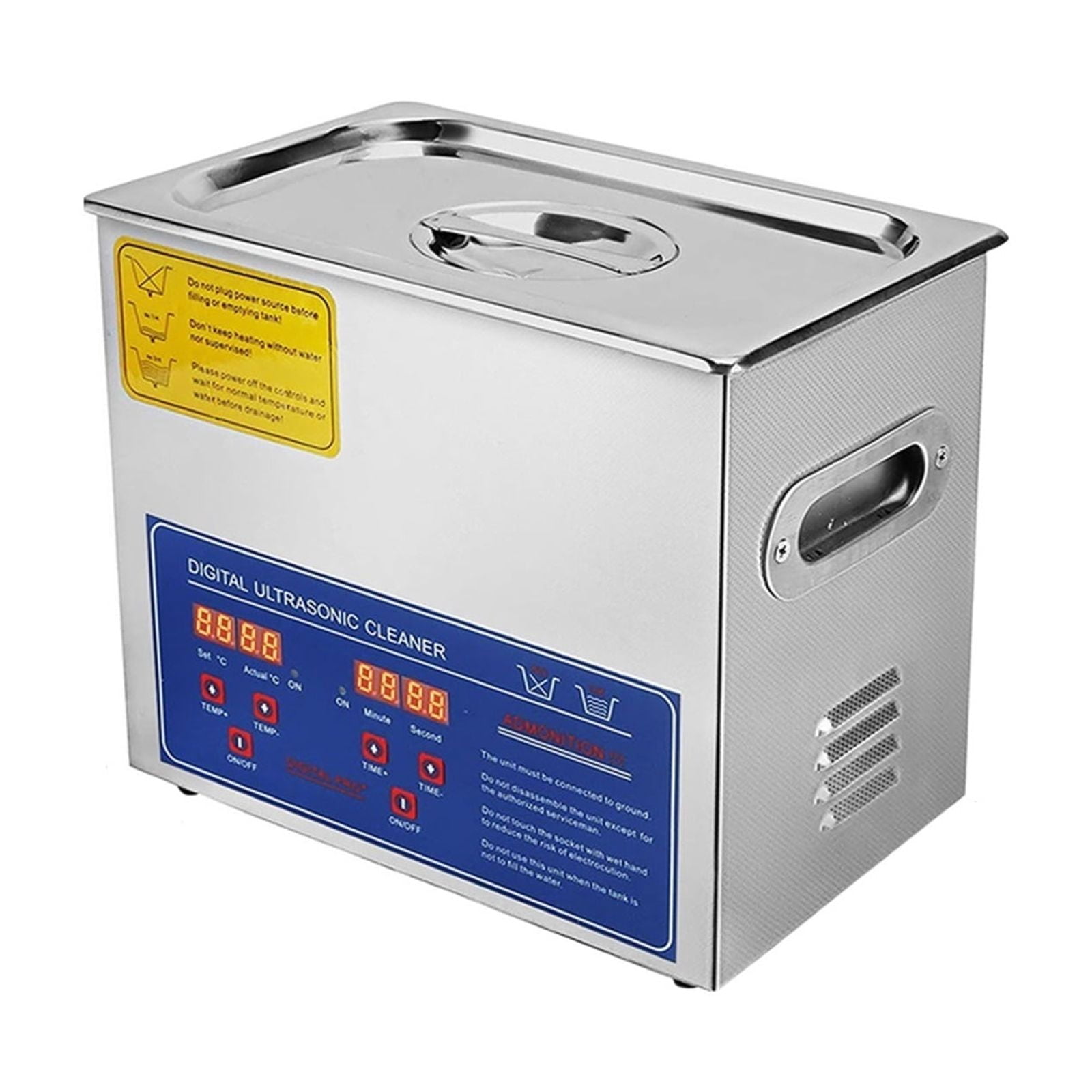 180W Ultra Cleaner 6L Digital Timer Stainless Steel Bath Jewelry Glasses Watch Cleaning Machine