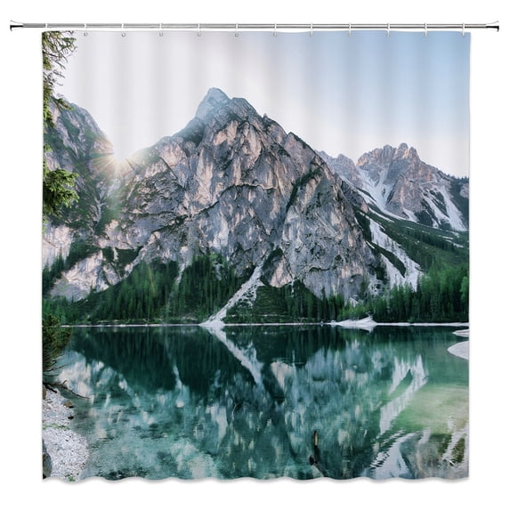 180X200CM Green Tree Forest Shower Curtains Natural scenery Bathroom Waterproof Polyeste Cloth Bathtub Bath Curtain Decor Set