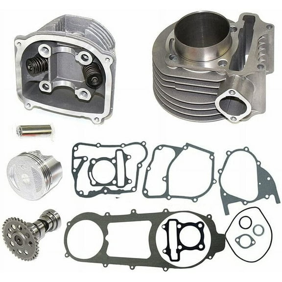 180cc Big Bore Cylinder Kit for Scooter Quad ATV Parts, Metal, 61mm
