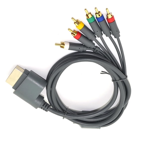 180cm AV Video Cable Cord Repair Part Replacement HDTV Component Composite Cable for 360 Gaming Accessory