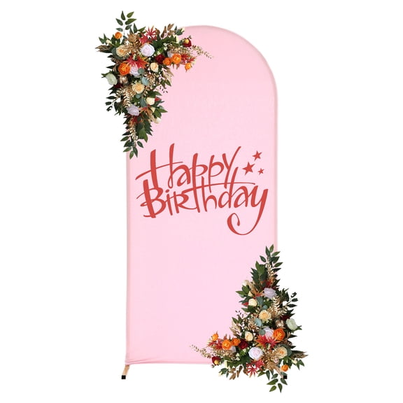 180cm Arch Backdrop Stand Wedding Gold Backdrop Stand Ceremony Metal Decor Pink