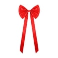 thumbnail image 1 of 180cm Extra Large Red Bow Christmas Tree Topper Red Ribbon Satin Bow with Long Streamers for Home Holiday Decoration Red 180cm, 1 of 7