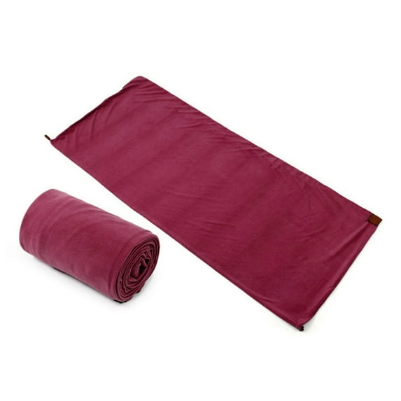 180cmx80cm Ultra-light Polar Fleece Sleeping Bag Outdoor Camping Tent Bed Travel Warm Sleeping Bag Portable Camping Accessories (Deep Red)