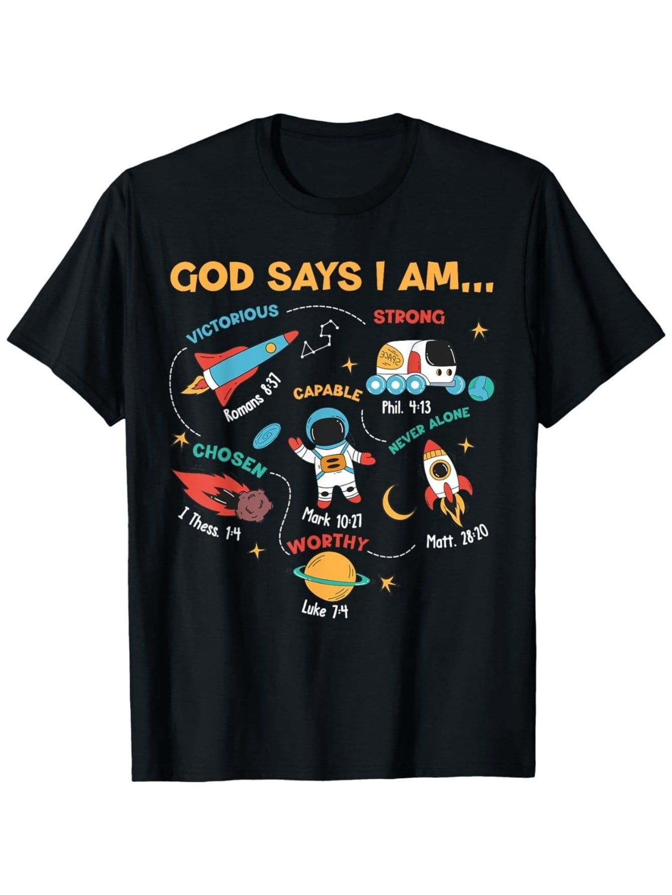 Cotton Kids T-Shirt Embroidered with Dome of the Rock Symbol