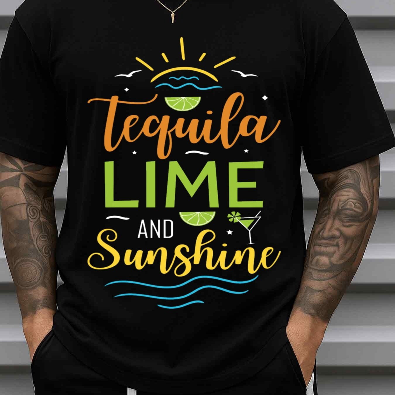 180g T-Shirt for Men Funny Graphic Casual Short Sleeve Gift - Men's ...