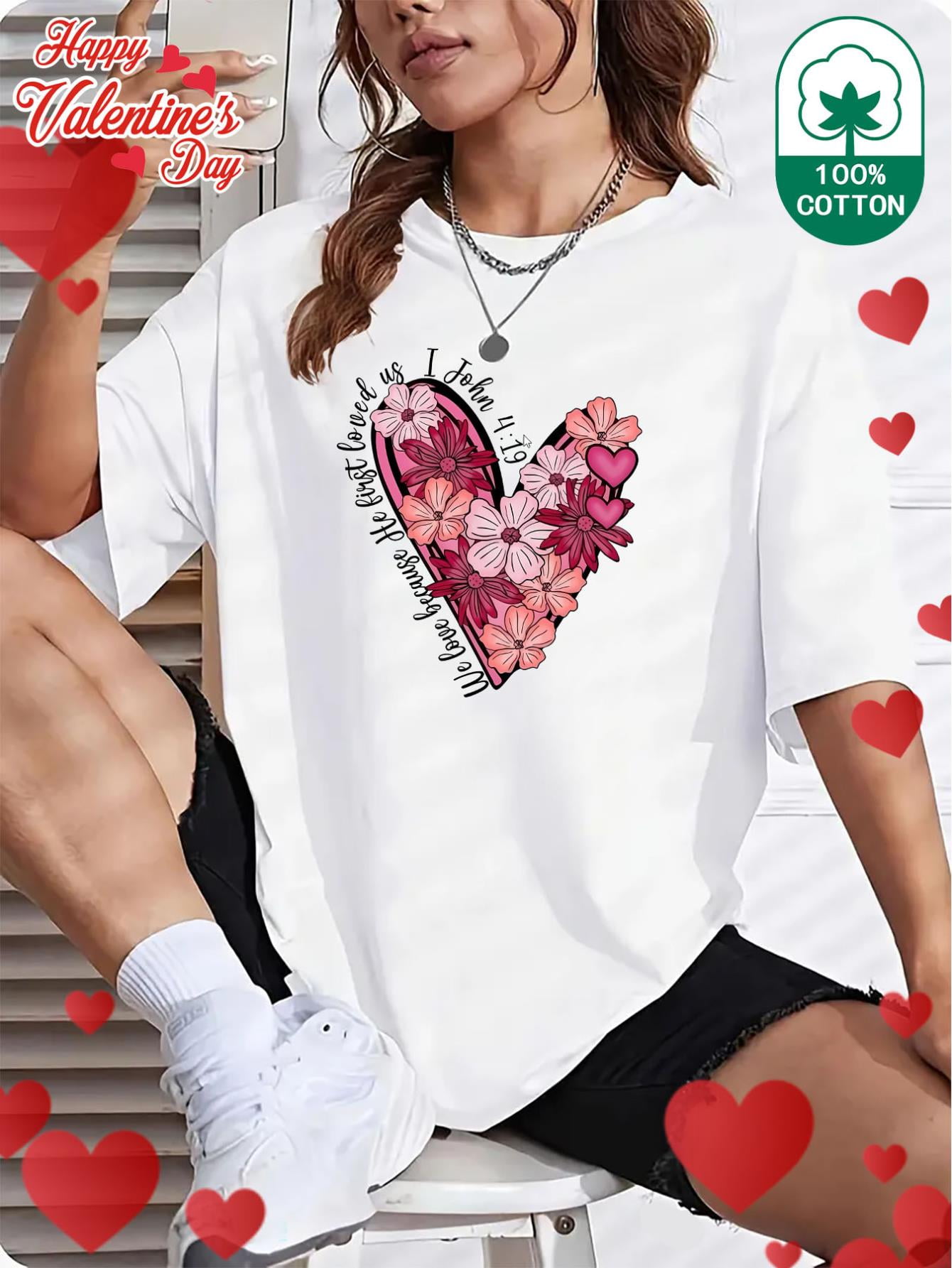 Valma T-Shirt Flower Cotton